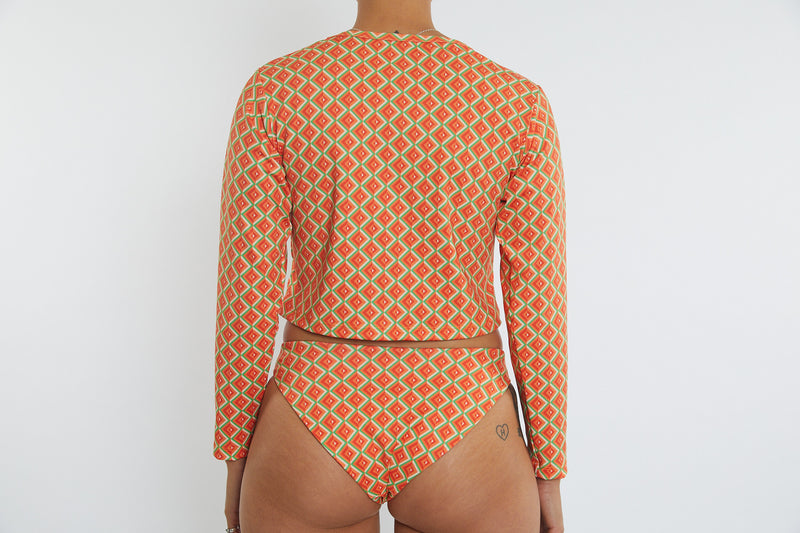 Recycled Long Sleeve Rashie UPF50+ - Magic Eye