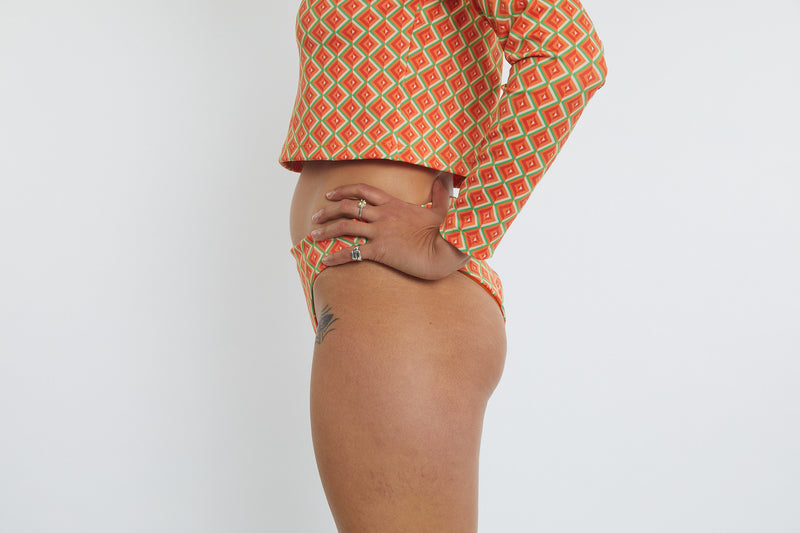 Taylor Recycled Mid Rise Bikini Bottom - Magic Eye