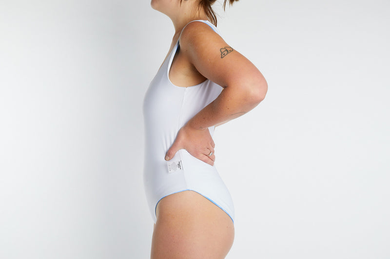 Roma Recycled One Piece Swimsuit - Cloud