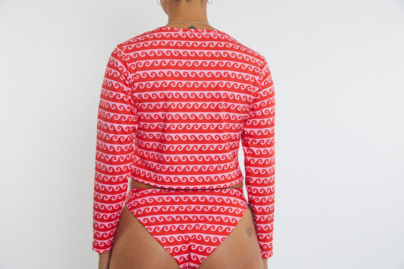 Recycled Long Sleeve Rashie UPF50+ - Wave