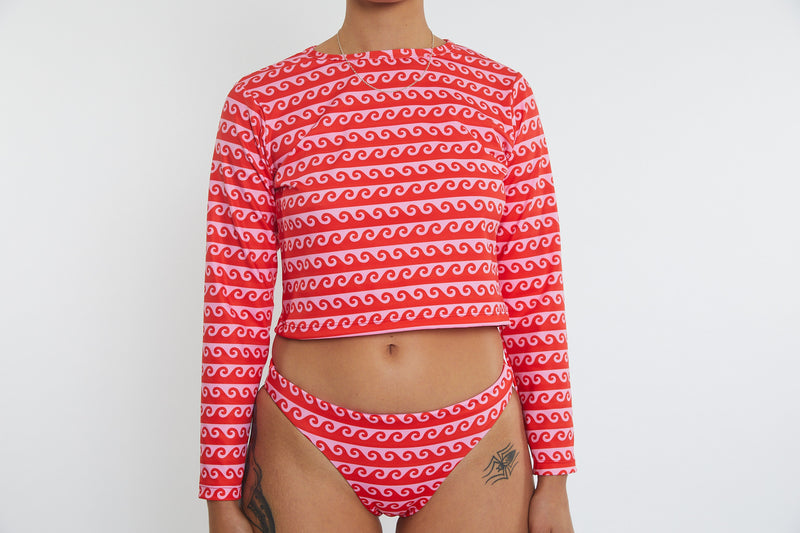 Recycled Long Sleeve Rashie UPF50+ - Wave