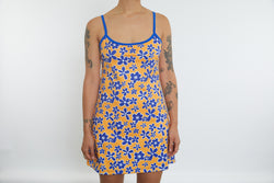 Activity Wear - Exercise Dress Yellow Bubbly Floral