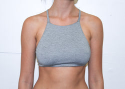 Ivy Cross Top - Grey Marle