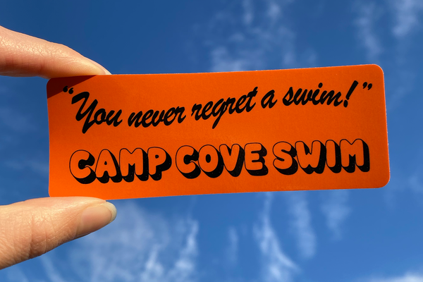 'You Never Regret a Swim' - Sticker