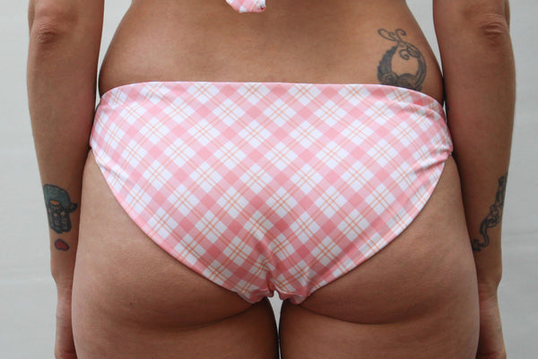 Opal Bottom - Pink Plaid