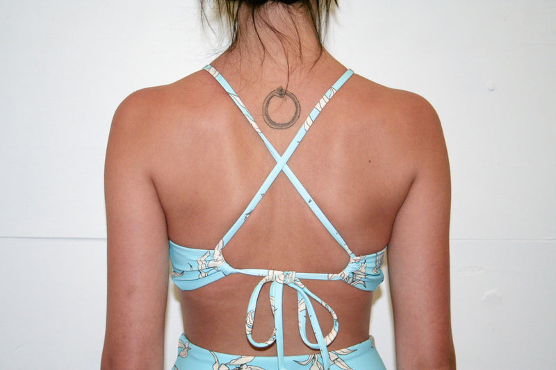Ivy Cross Top - Powder Blue Eucalyptus