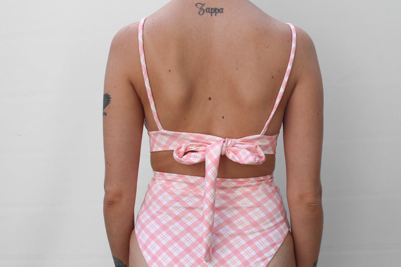 Reef Top - Pink Plaid