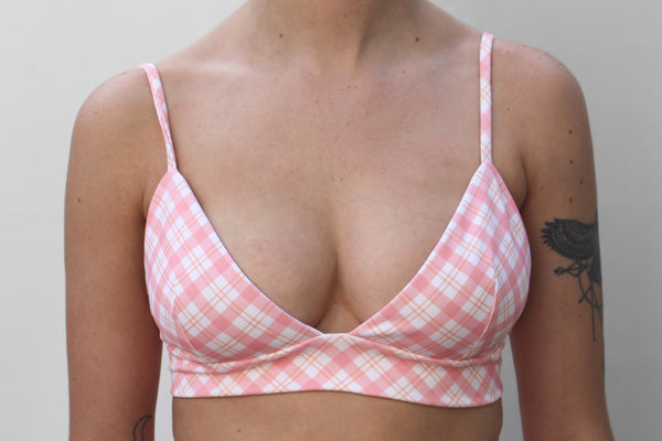 Reef Top - Pink Plaid