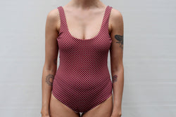 Ruby Full Piece - Merlot Polka Dot