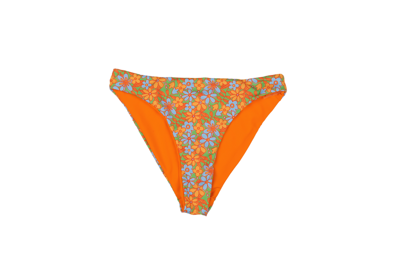 Taylor Recycled Mid Rise Bikini Bottom - Wildflower