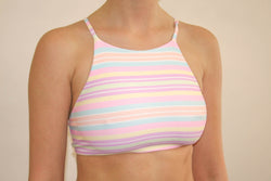 Ivy Cross Top - Rainbow Paddle Pop Stripe