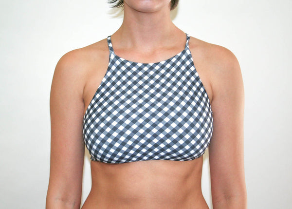 Ivy Cross Top - Black Gingham