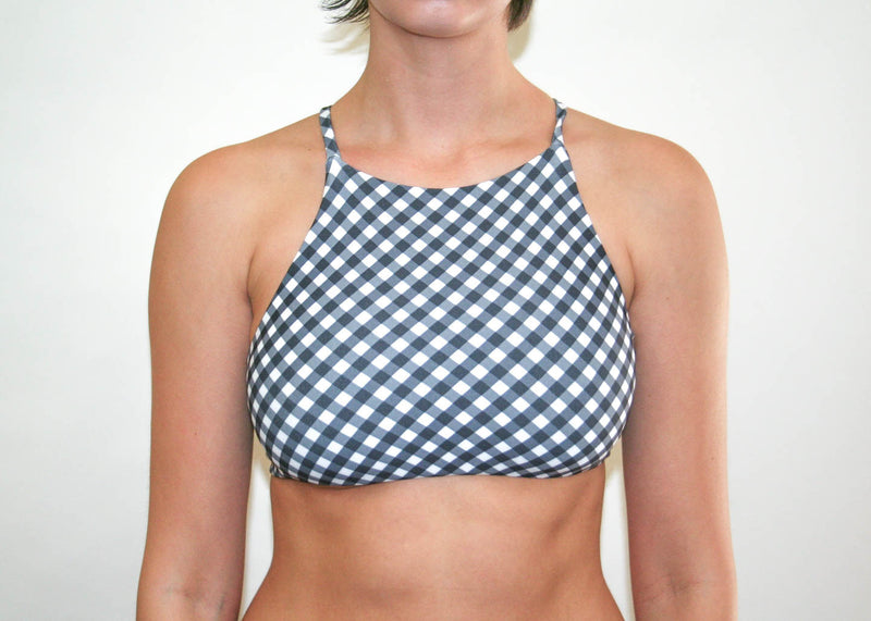 Ivy Cross Top - Black Gingham